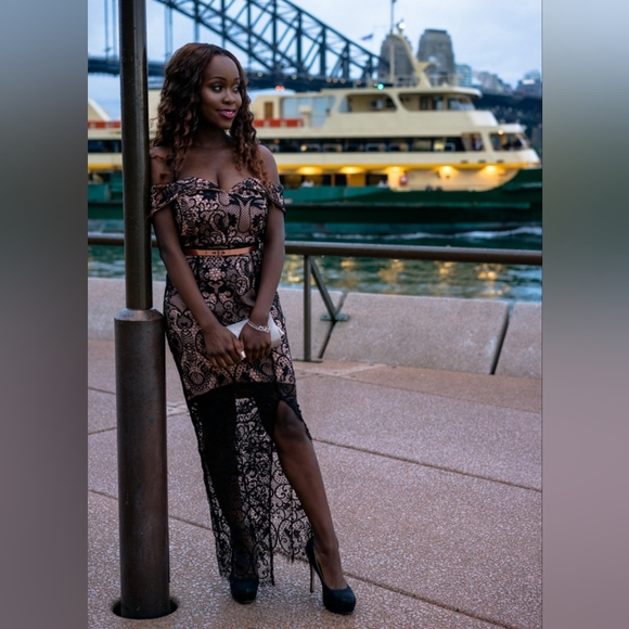 Fresh Soul Lace Cocktail Dress Size 6 - Picture 2 of 4